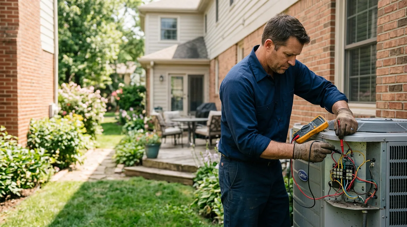 HVAC technician working near Tippecanoe, OH